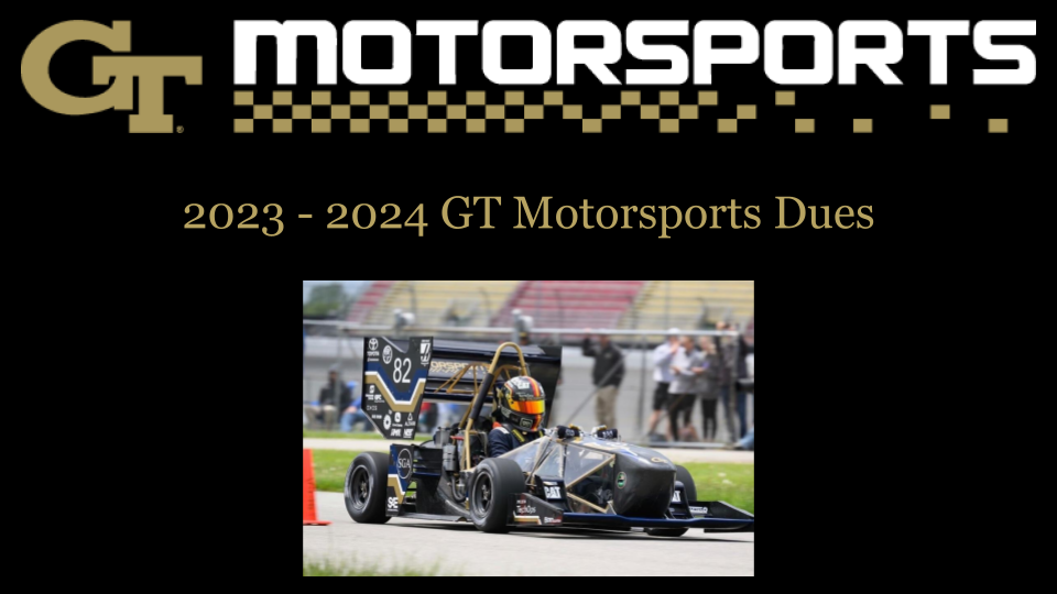 2023-2024 GT Motorsports Dues